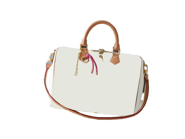 White&Khaki Pillow Bag