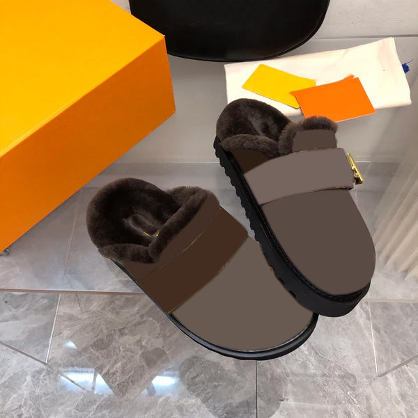 Female Top Quality Fleece Slippers