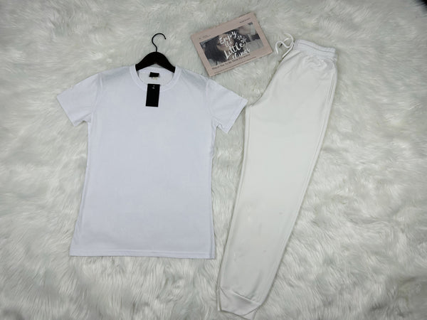 Women's Short-sleeved Trousers Suit