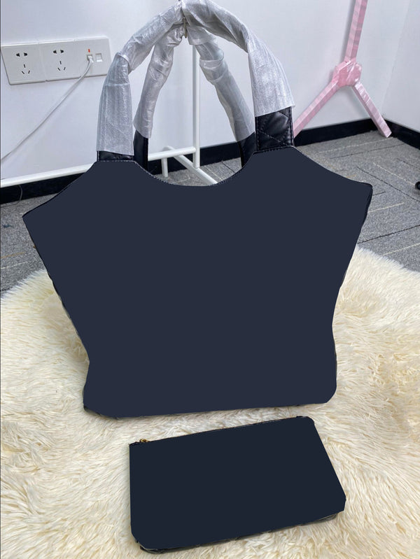 Casual 2 pcs Tote Bag-Black