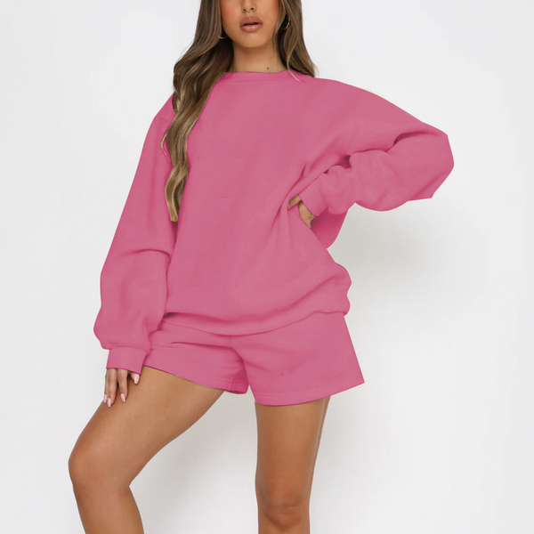 Embroidered Loose Two-piece Suit