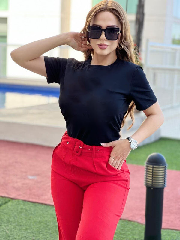 Rhinestone Lettering T-shirt