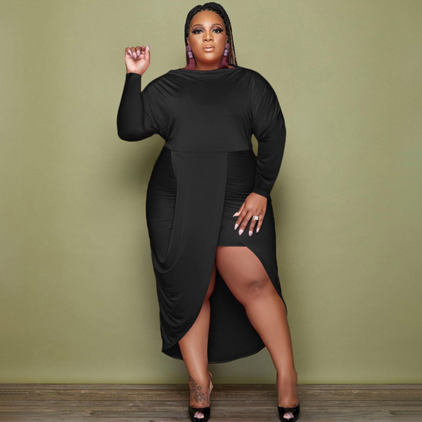 Printed Dress(Plus size)