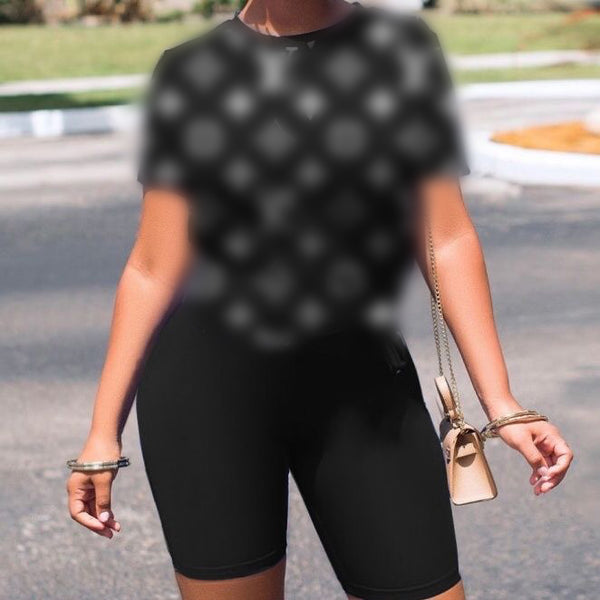 Printed Casual Two-piece Set