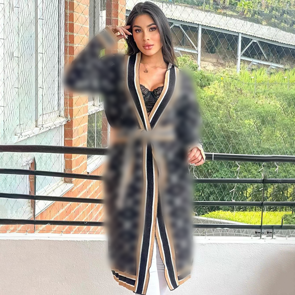 Knitted Long Cardigan(with belt)