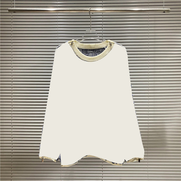 Men's Zipper Crew Neck Sweater