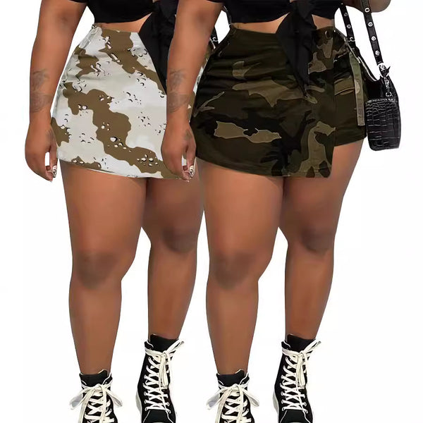 Casual Camouflage Skirt
