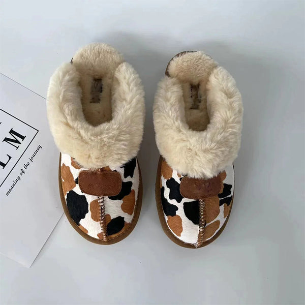 Preorder-Unisex Winter Furry Shearling Slippers