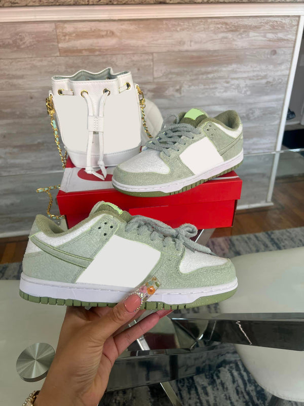 Light Green Shoes & Bag Set