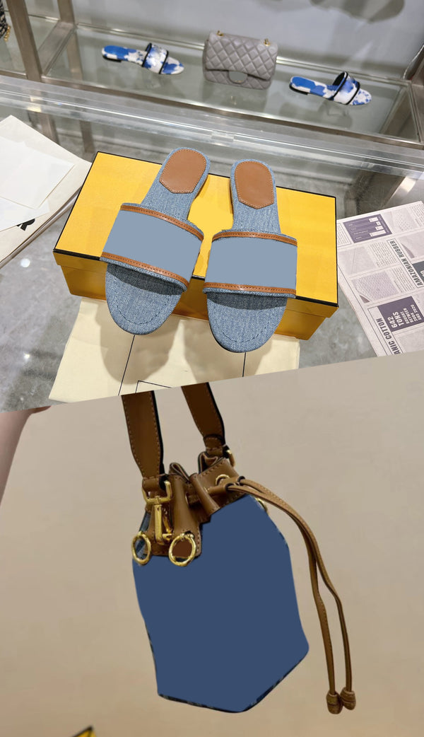 Fashionable Women's Slippers and Bags