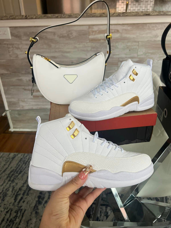 White Shoes & Bag Set