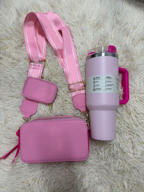 Pink Tumblers and Bags
