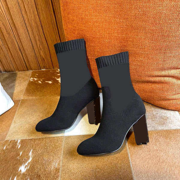 Knit Ankle Boots