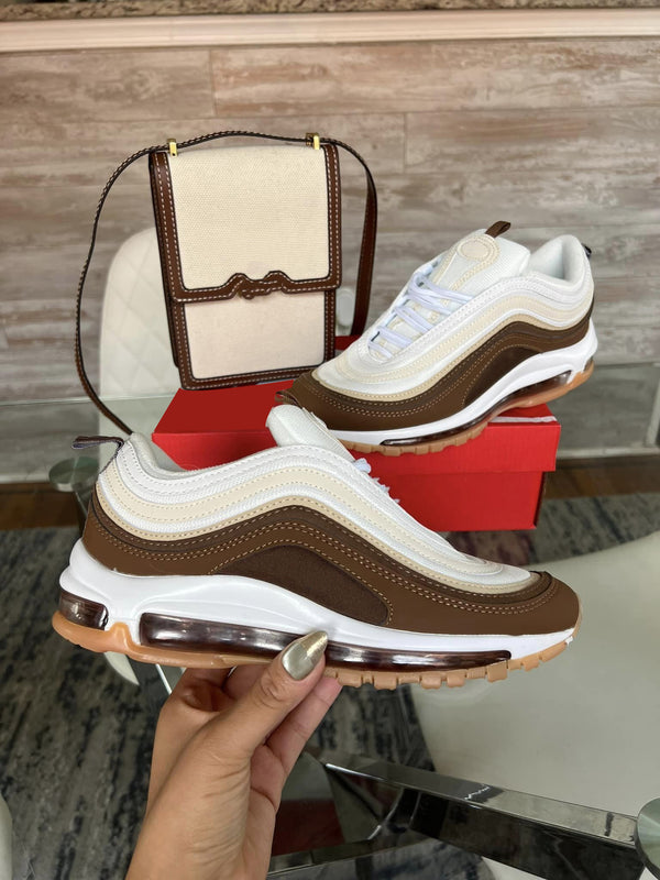 Brown Shoes & Bag Set