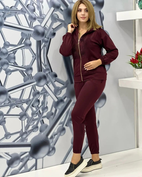 Printed Hooded Jacket + Trousers