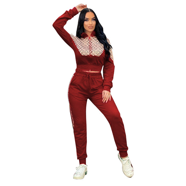 Casual patchwork suit