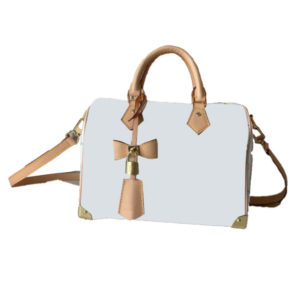 Bow lock crossbody bag