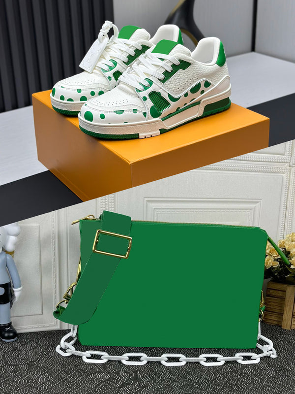Green&White Bag and Sneaker