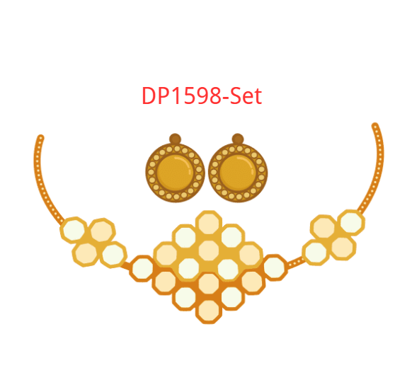 Necklace and earrings