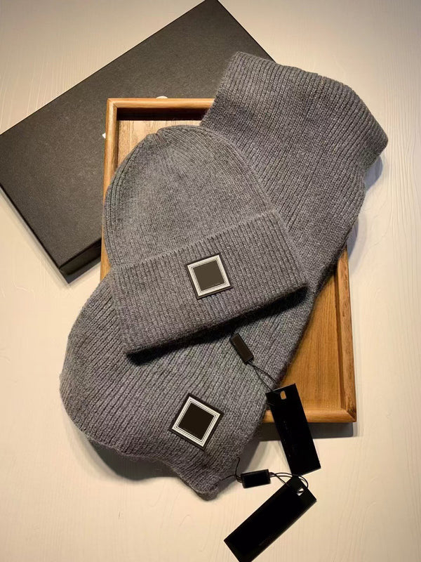 Hat and scarf two piece set
