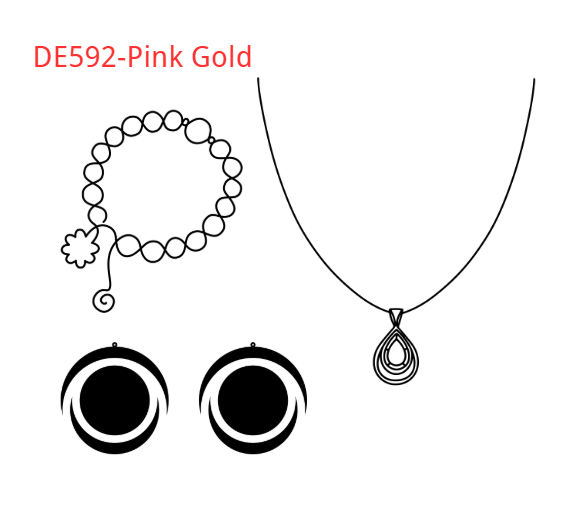 Bracelet Earrings Necklace Set