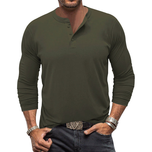 Men's Long-sleeved Crew-neck T-shirt