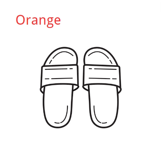 Orange Women's Slippers and Bags