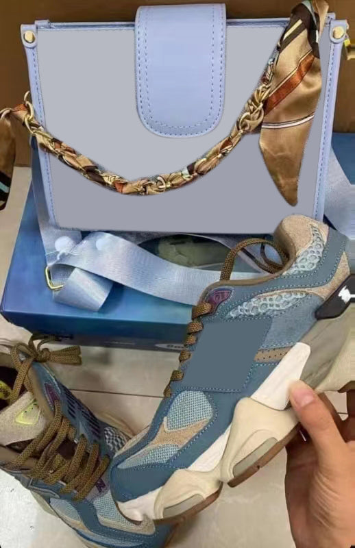 Blue Shoes & Bag Set