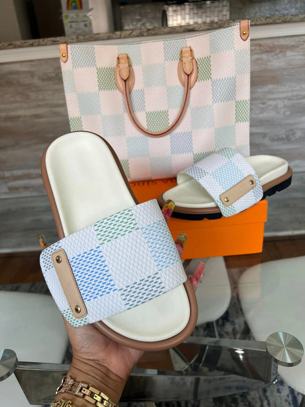 Summer Slippers and Bag Set