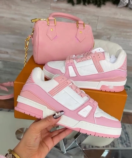 Pink Bag& Shoes Set