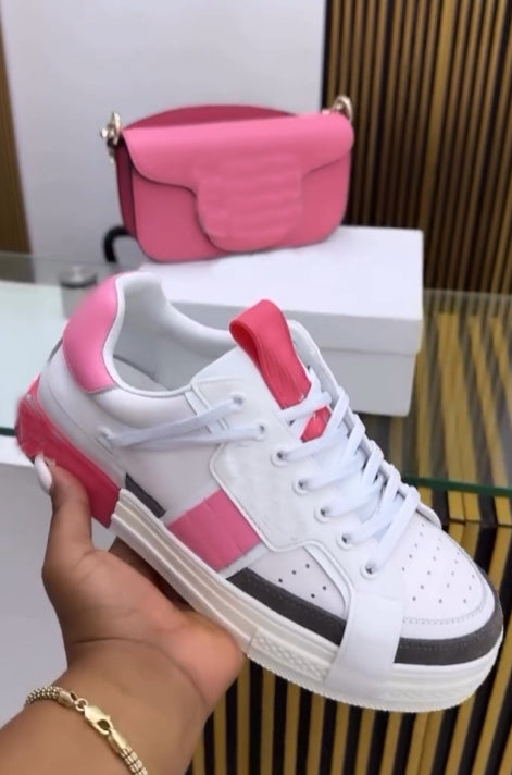 Pink Shoes & Bag Set