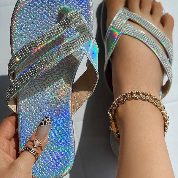 Rhinestone Flip Flops