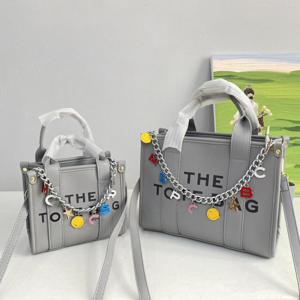 Letter Chain Tote Bag