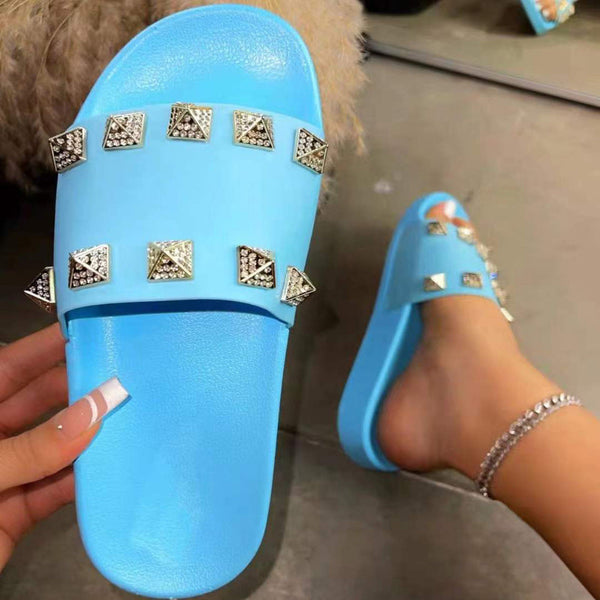 Casual Studded Slippers