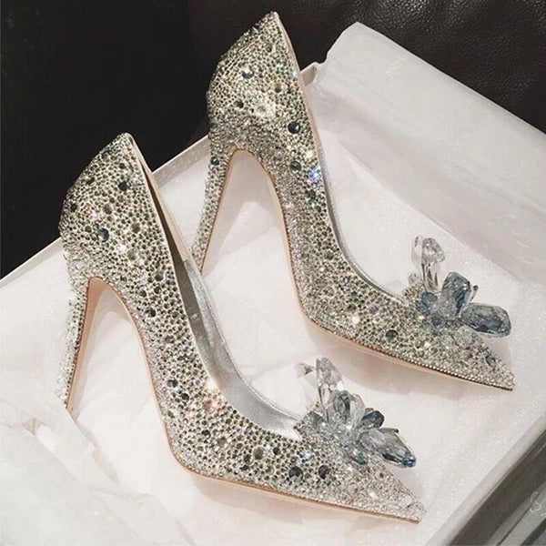 Crystal Rhinestone Cinderella Heels